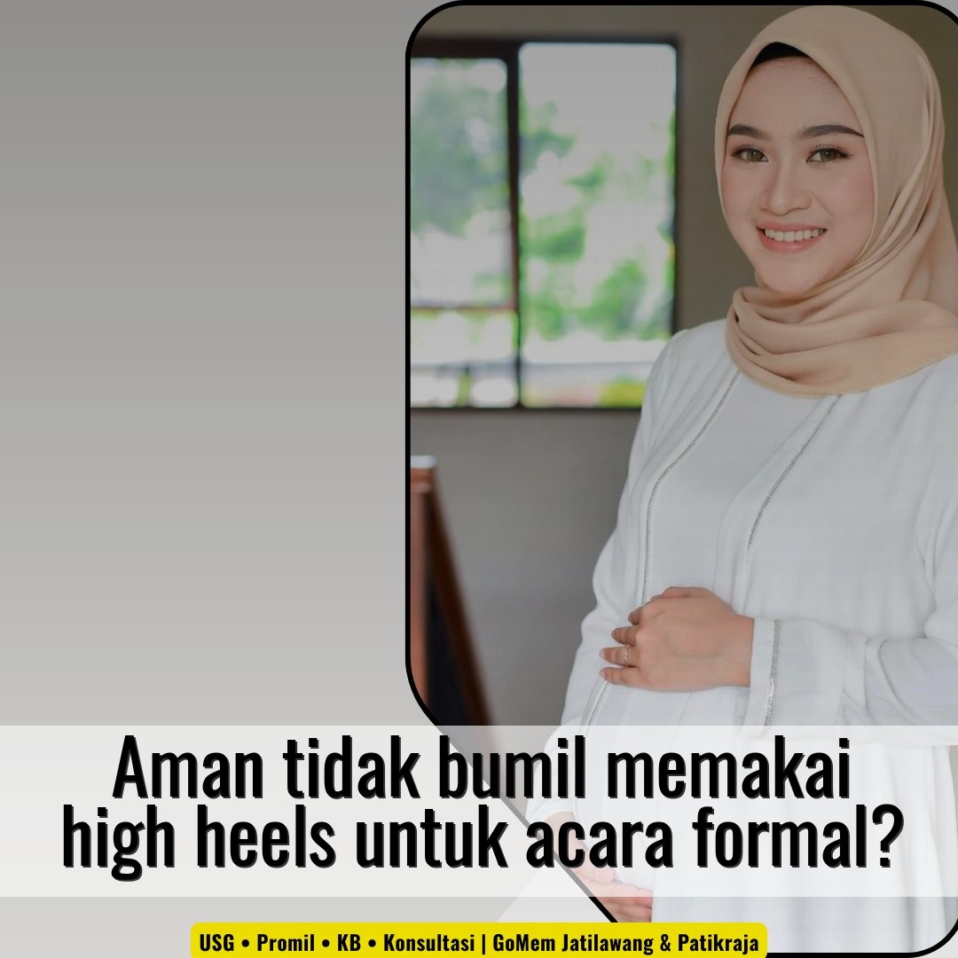 Aman tidak bumil memakai high heels untuk acara formal?