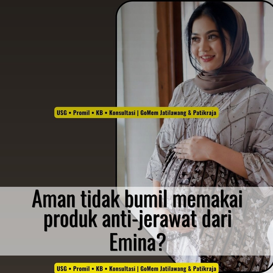 Aman tidak bumil memakai produk anti-jerawat dari Emina?