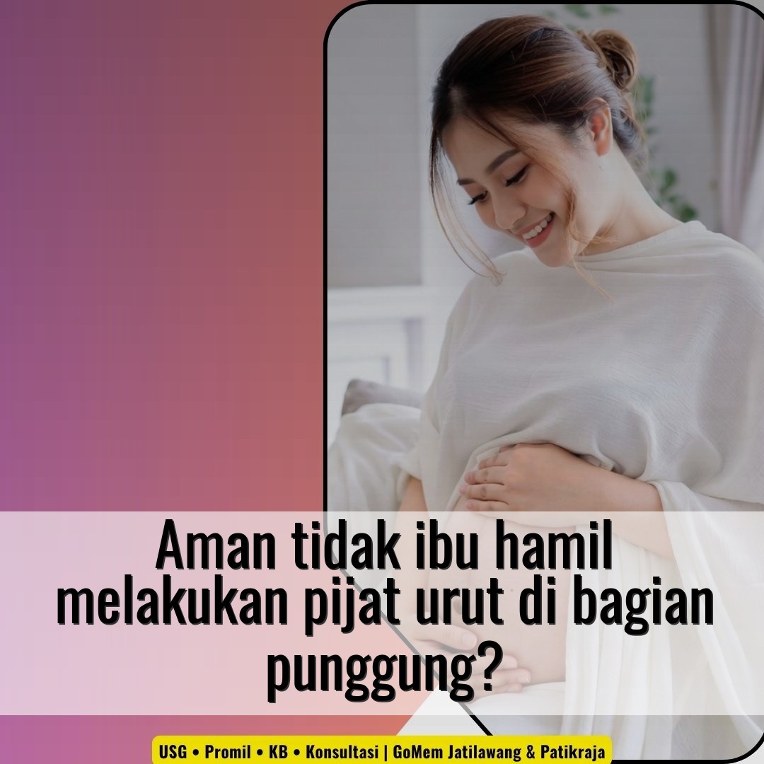 Aman tidak ibu hamil melakukan pijat urut di bagian punggung?