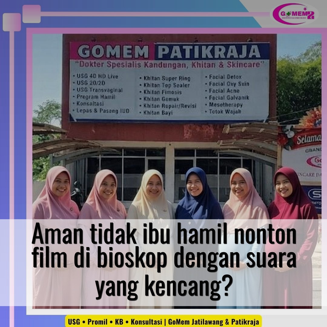 Aman tidak ibu hamil nonton film di bioskop dengan suara yang kencang?