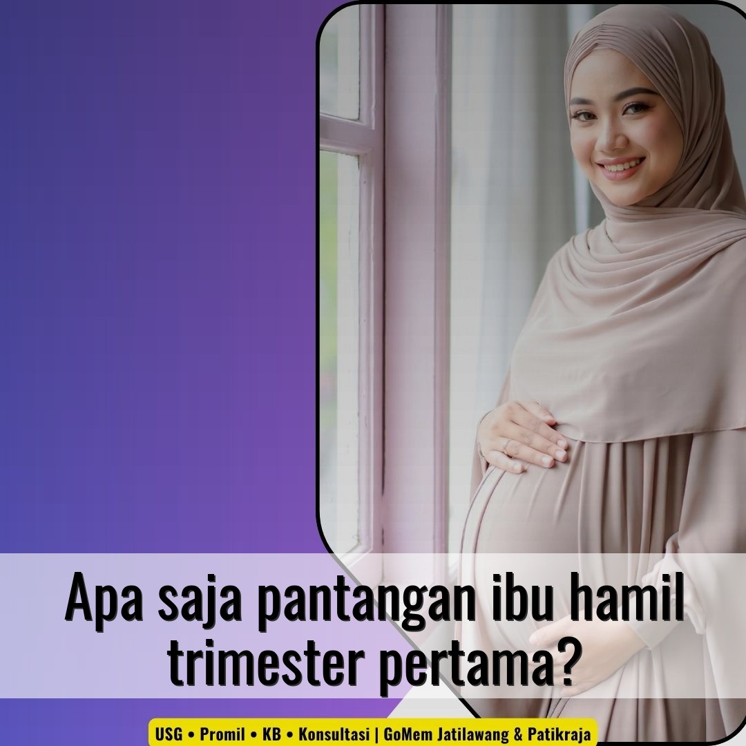 Apa saja pantangan ibu hamil trimester pertama?