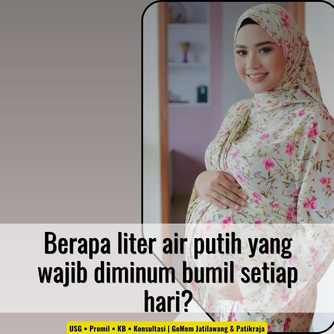 Berapa liter air putih yang wajib diminum bumil setiap hari?