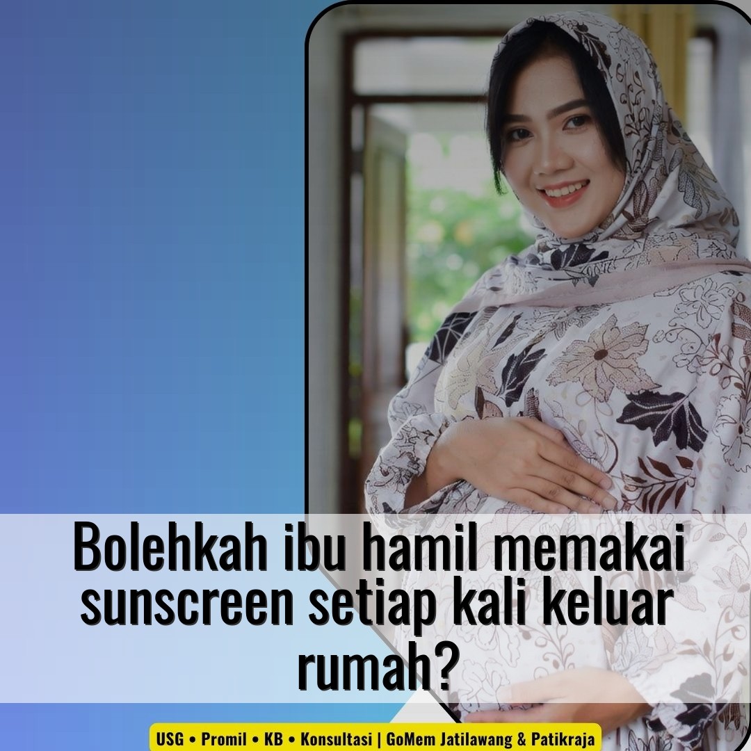 Bolehkah ibu hamil memakai sunscreen setiap kali keluar rumah?