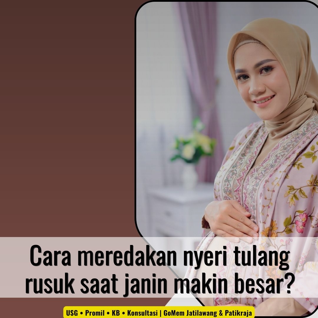 Cara meredakan nyeri tulang rusuk saat janin makin besar?