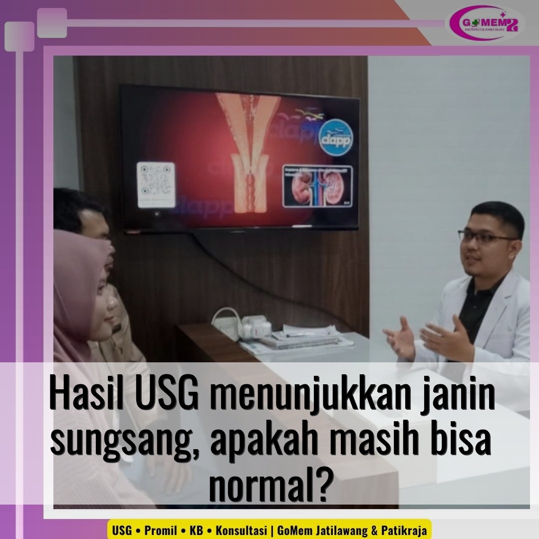 Hasil USG menunjukkan janin sungsang, apakah masih bisa normal?