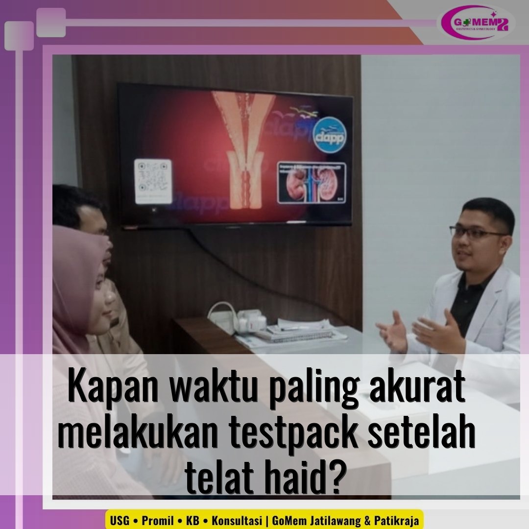 Kapan waktu paling akurat melakukan testpack setelah telat haid?