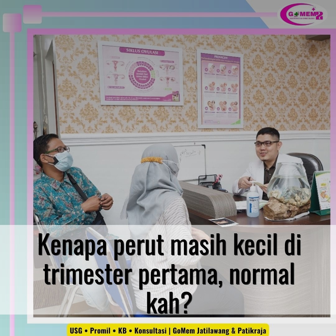 Kenapa perut masih kecil di trimester pertama, normal kah?