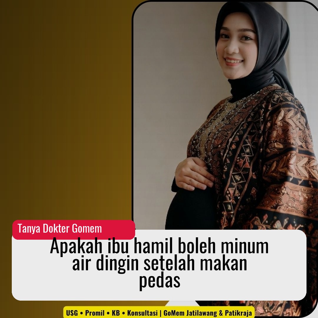 Apakah ibu hamil boleh minum air dingin setelah makan pedas